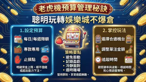 老虎機預算管理秘訣:聰明玩轉娛樂城不爆倉