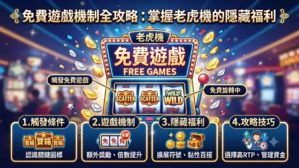 免費遊戲機制全攻略:掌握老虎機的隱藏福利