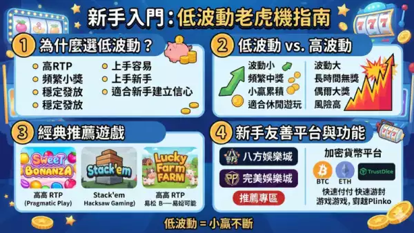 新手必玩低波動老虎機